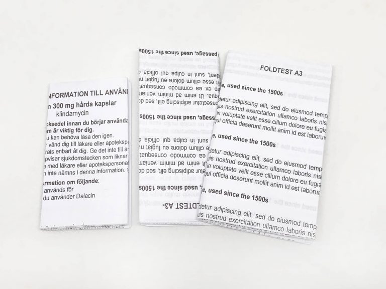 Various formats of leaflet folding | Lakameda
